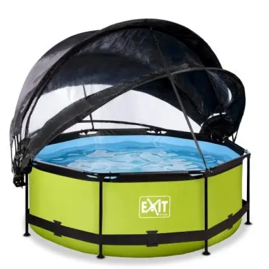 Купить Бассейн  EXIT с куполом и тентом лайм 244 х 76 см в Киеве - фото №1